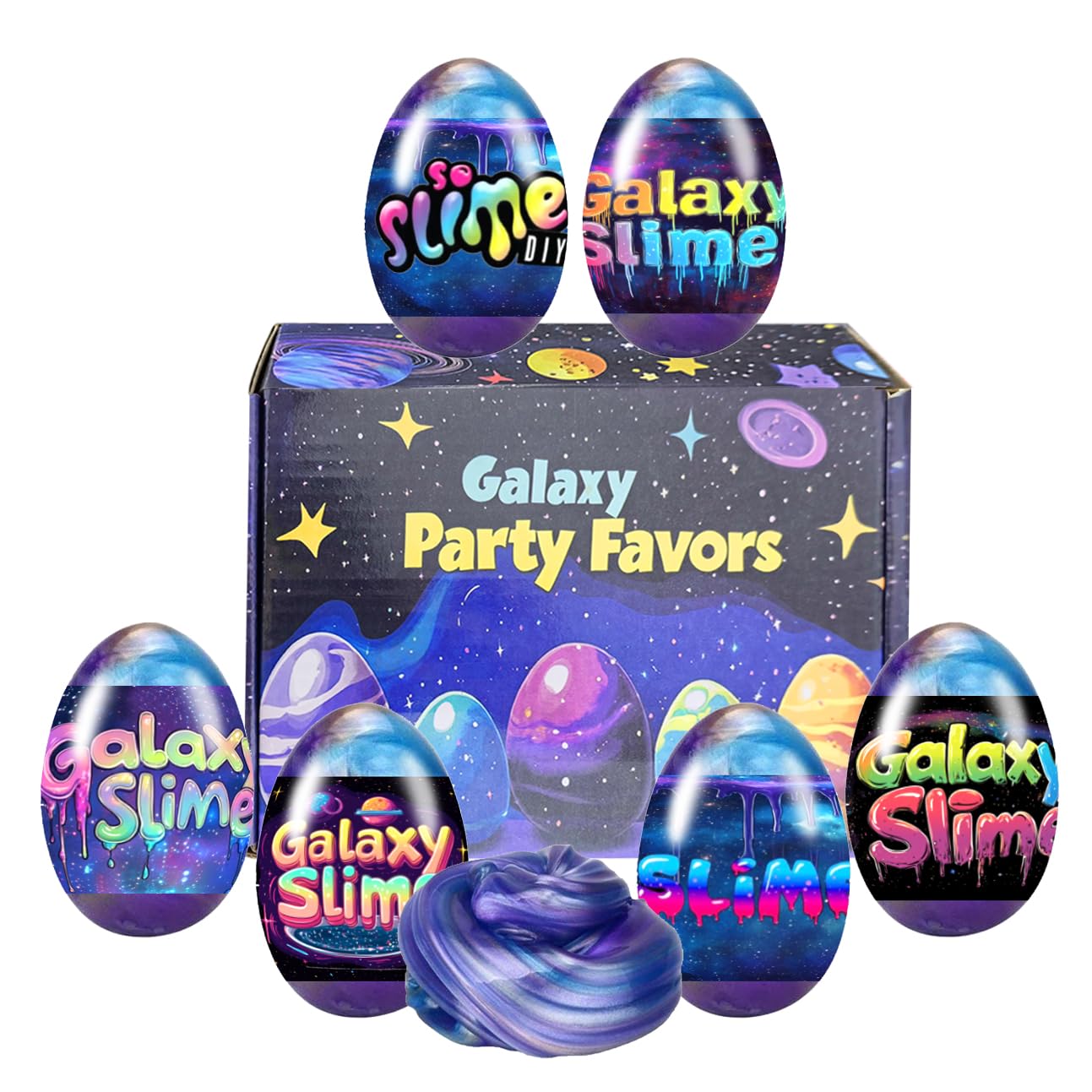 Cherislpy stretchy slime egg collection supports tactile play and creative exploration