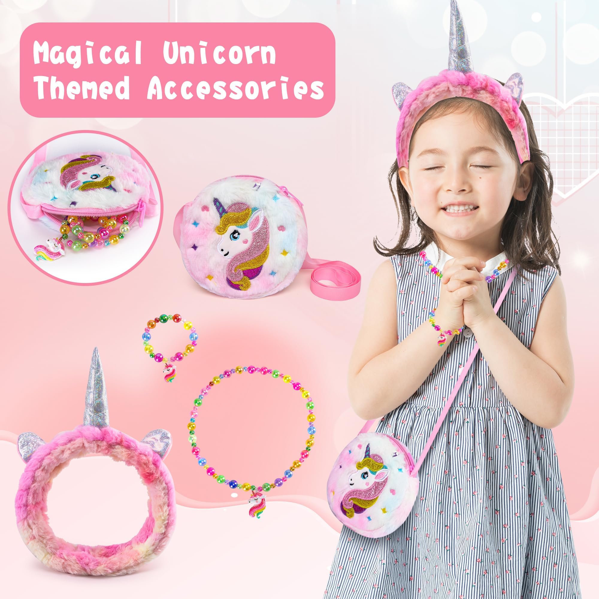 Cherry Tale tie-dye unicorn plush adds magical charm to tea parties and bedtime stories