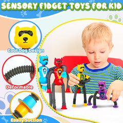 CHESLICR colorful animal pop tubes energize learning with bright colors and pops.