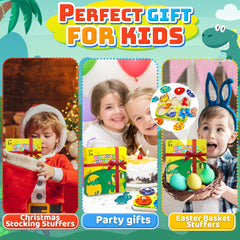 CHESLICR toddlers explore colors and sounds with this engaging peg puzzle.