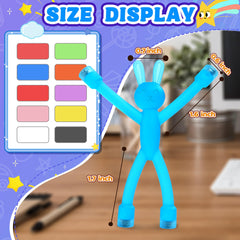 CHESLICR magnetic bunny hands-bend demonstrates flexible fidget play during travel