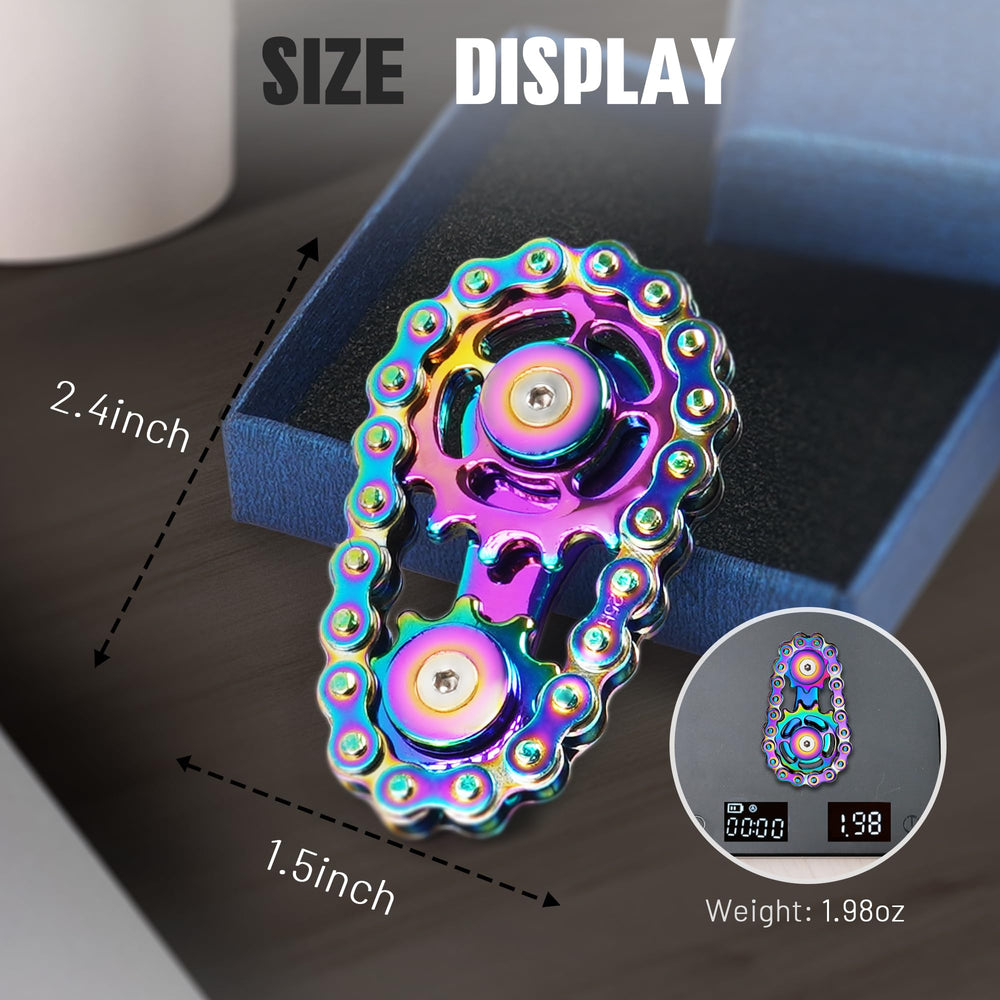 CHESLICR metal fidget toy handheld spin for anxiety relief and focus