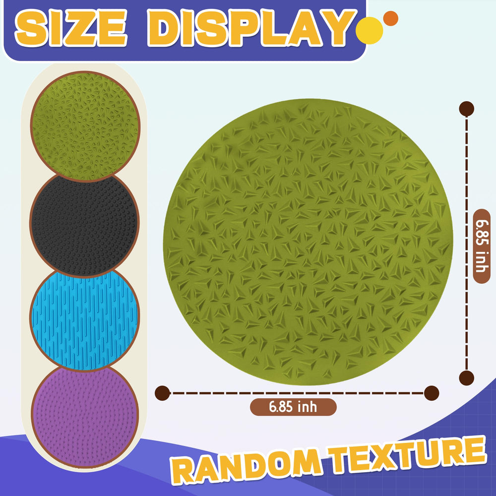 CHESLICR silicone sensory mats with varied textures for hands-on exploration