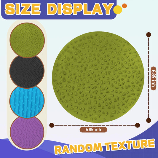 CHESLICR silicone sensory mats with varied textures for hands-on exploration
