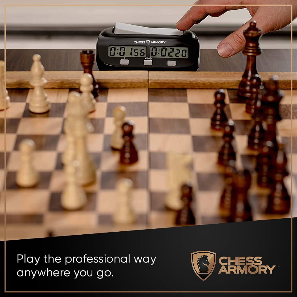 Chess Armory Digital Chess Clock bonus time feature for flexible pacing