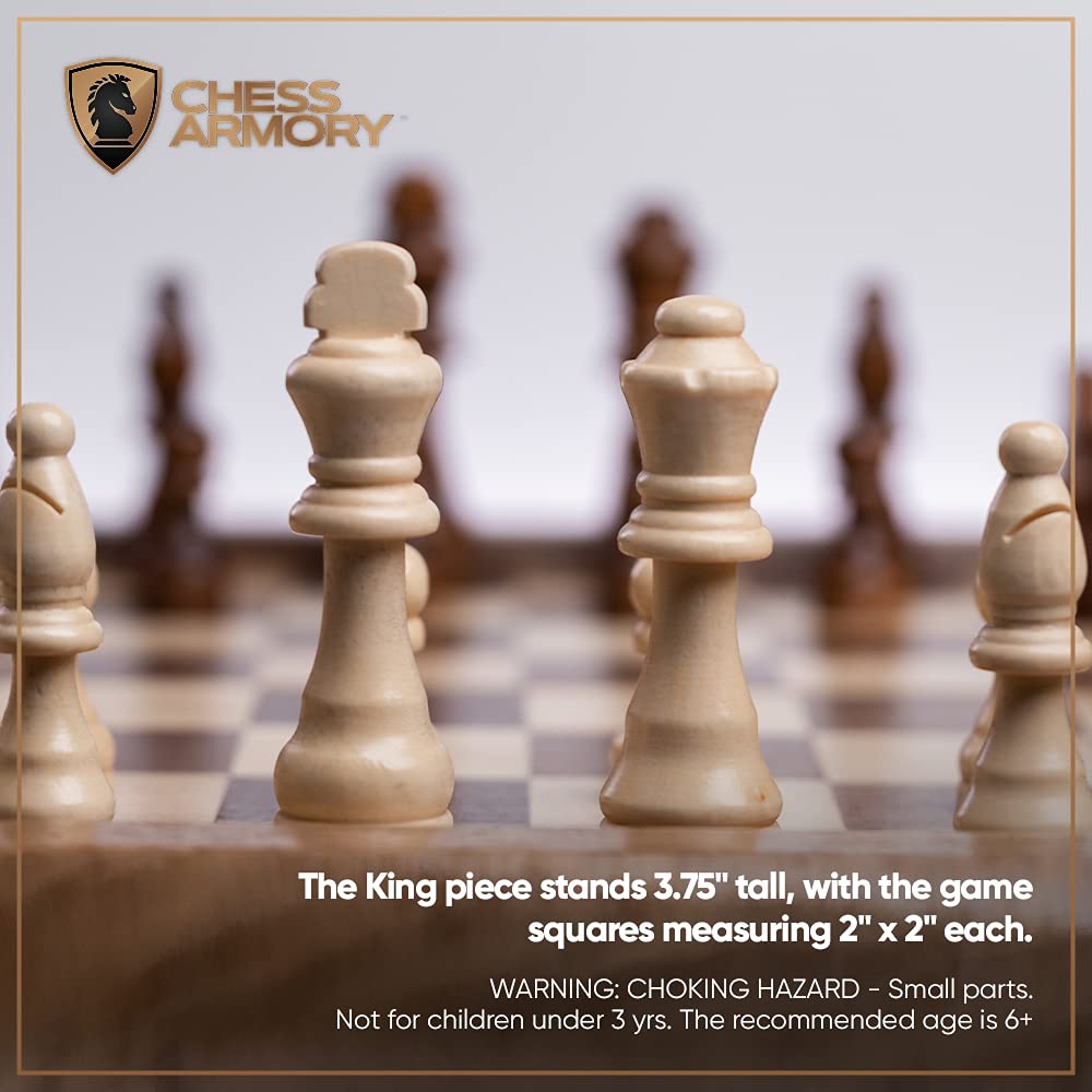Chess Armory extra queens included for extended play options.