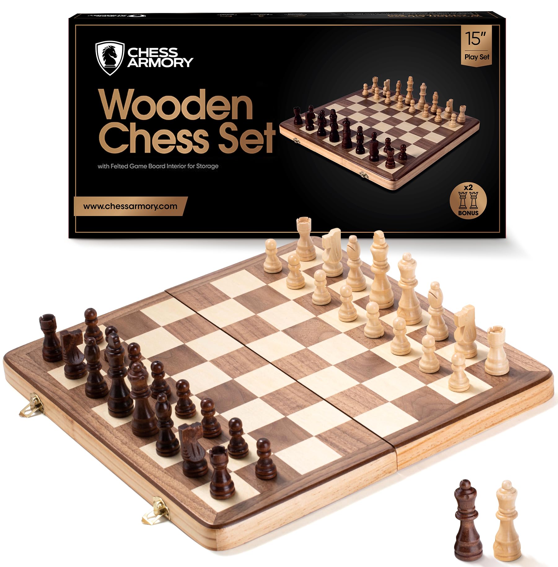 Chess Armory fifteen-inch board folded for compact storage.