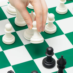 Chess Geeks Best Chess Set Ever compact package fits in a backpack.