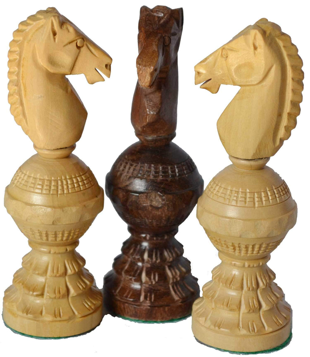 ChessBazar Globe Design 5-Inch King set with wooden storage box