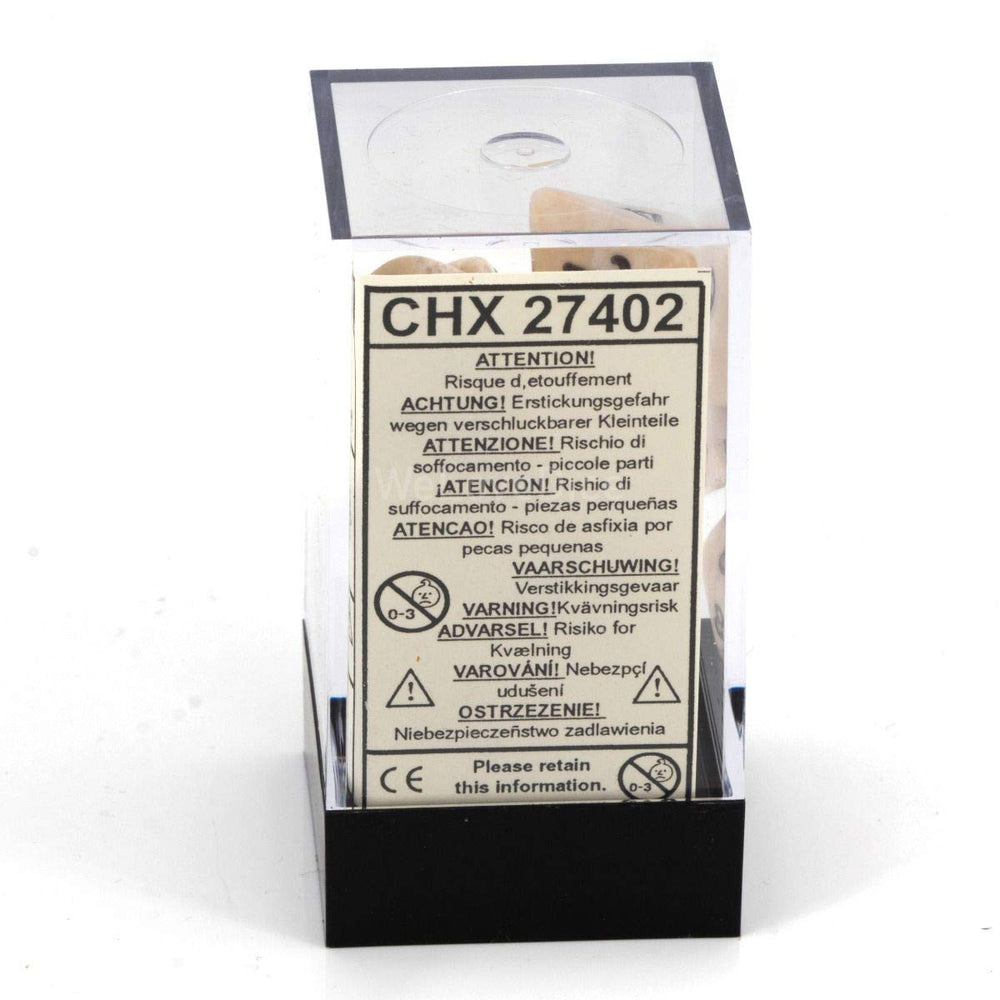 Chessex dice feature sharp edges to help identify faces on the table.