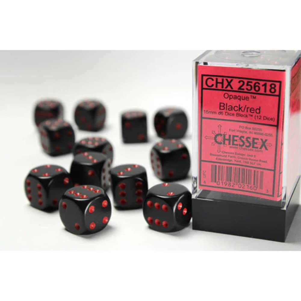 Chessex dice case included with opaque dice for organized gaming on the go