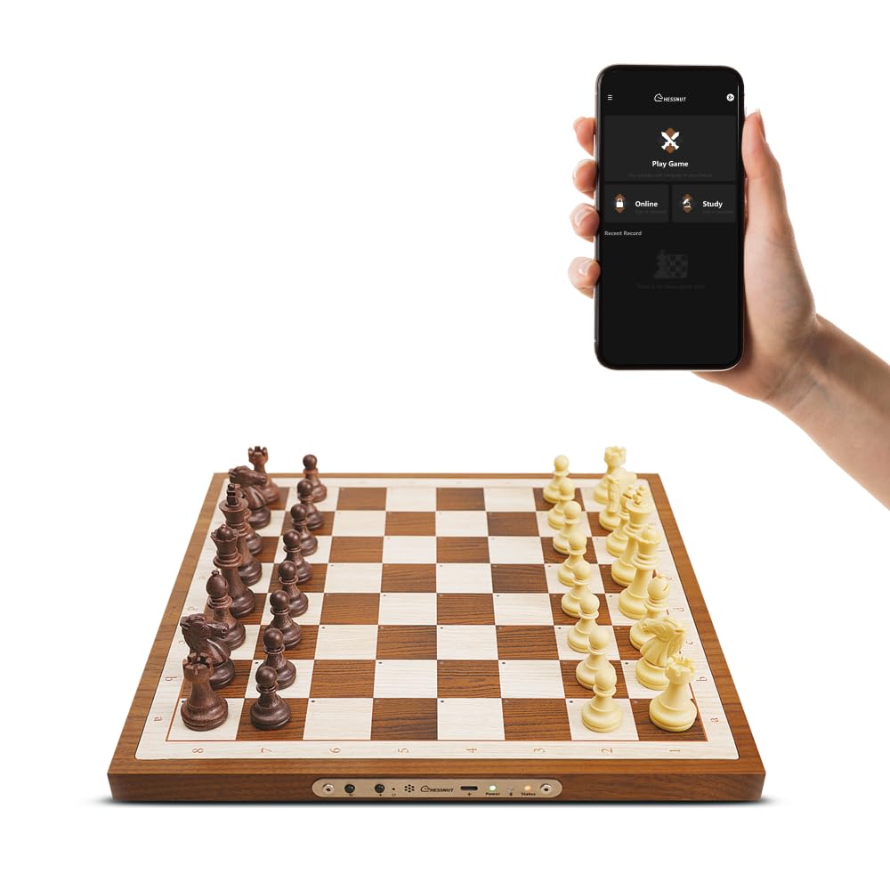 Chessnut Air board with LEDs enhances nighttime play