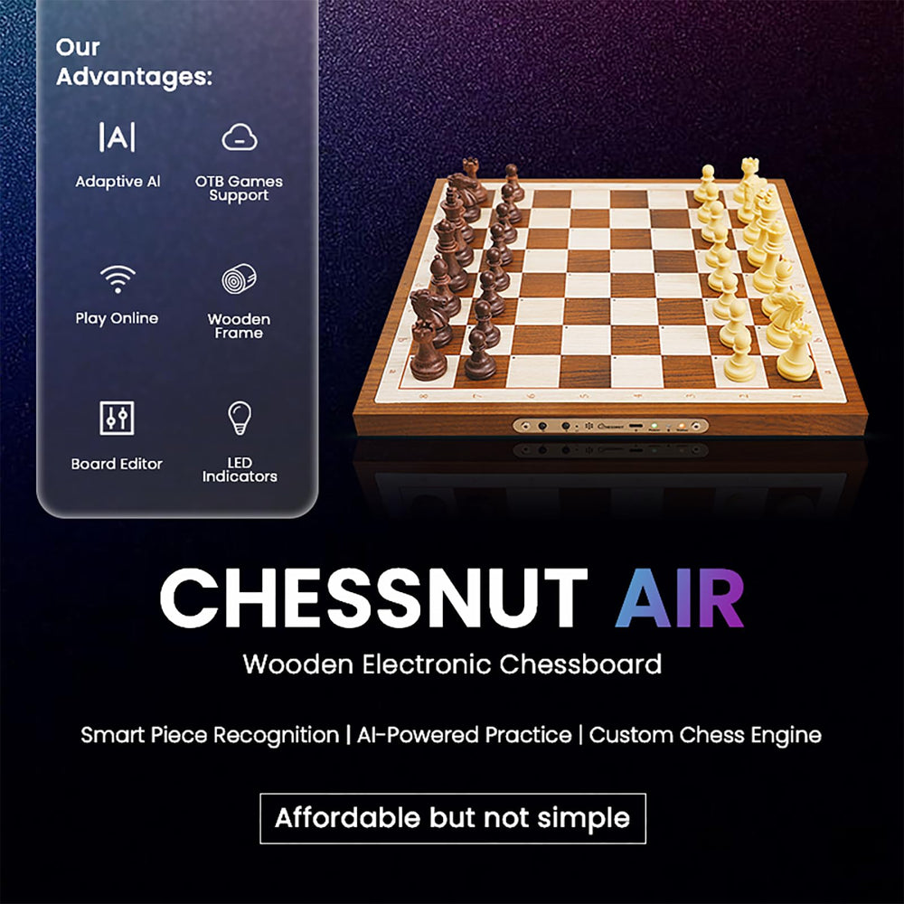 Chessnut Air extra queens for versatile game setups