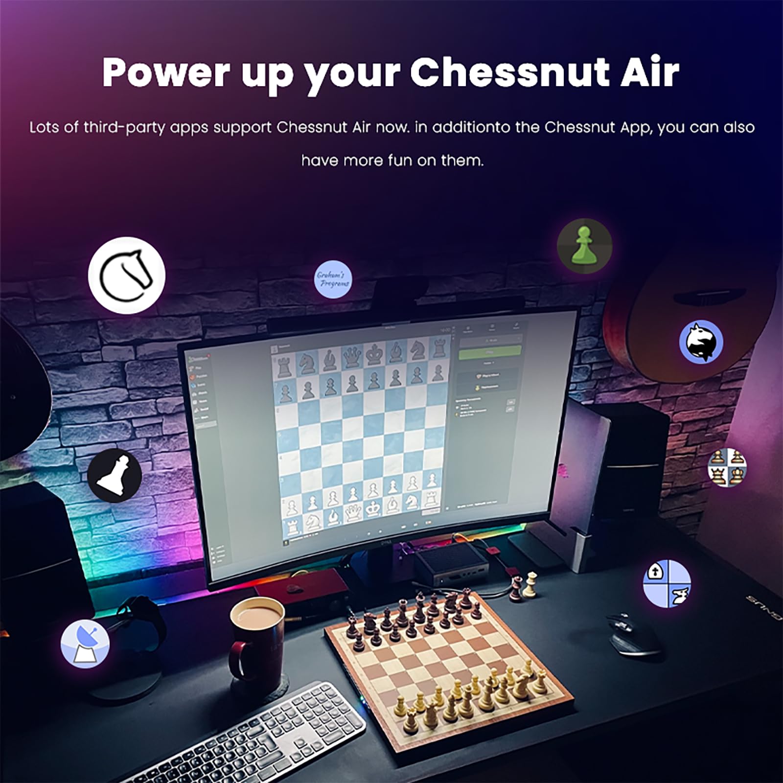 Chessnut Air sensor pieces ensure accurate move recognition