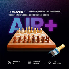 Chessnut Air+ includes 34 wooden pieces with two extra queens