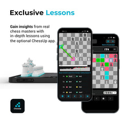 ChessUp 2 enables studying any position for strategy testing.