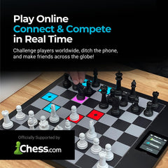 ChessUp 2 TouchSense pieces showing possible moves on the board.