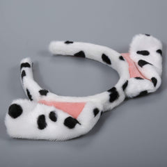 CHEU dalmatian ears headband with flexible fit for all ages