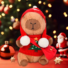 ChezMax capybara plush in Easter sweater for seasonal storytelling