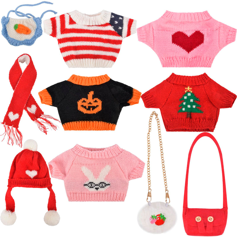 ChezMax capybara plush wearing Halloween sweater for festive pretend play