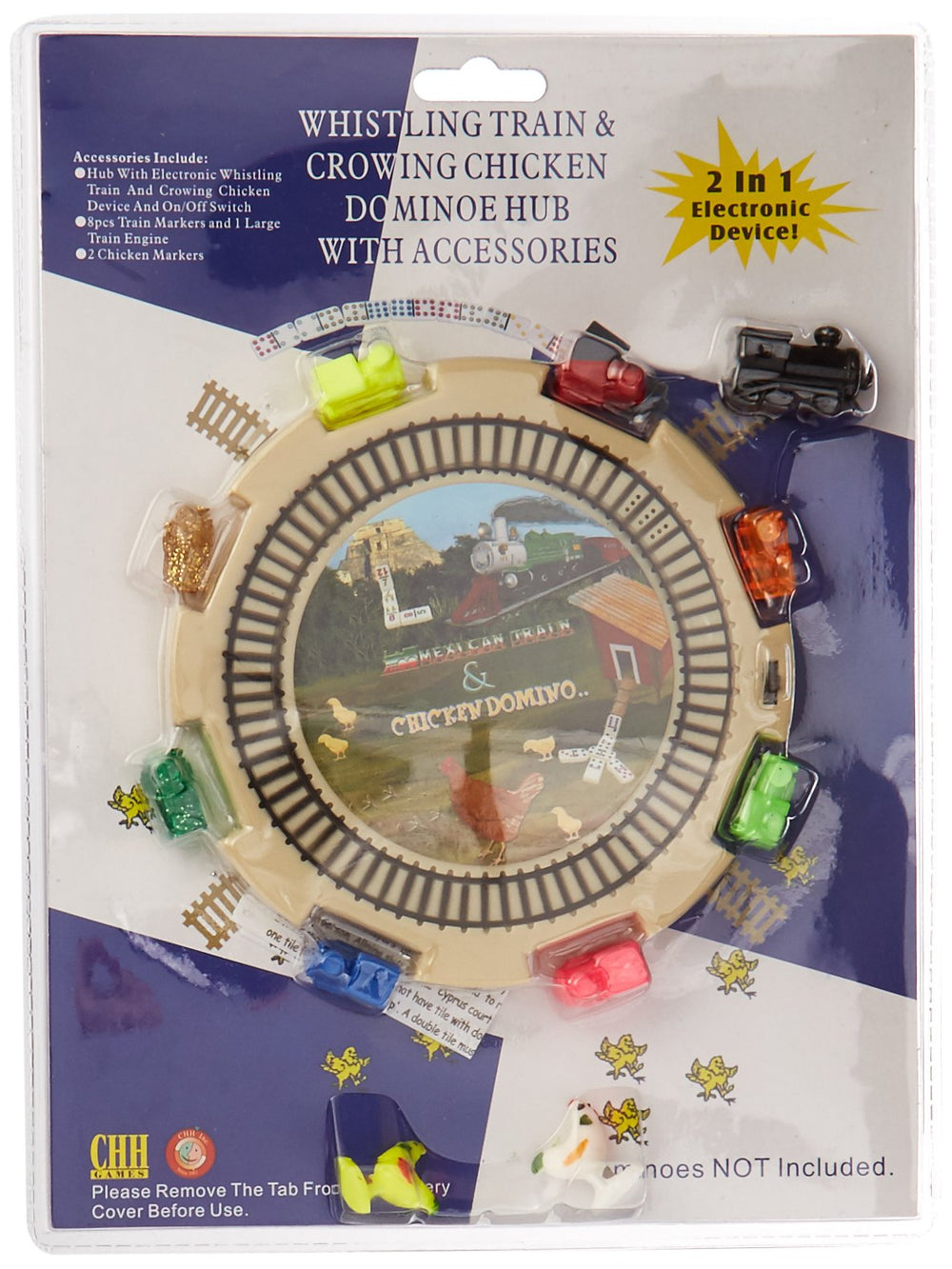 CHH 2 in 1 Domino Hub 6-inch-wide center for stable gameplay.