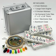 CHH aluminum case protecting domino tiles during transport