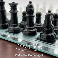CHH Avant-Garde chess collection from a high angle emphasizes design and luxury