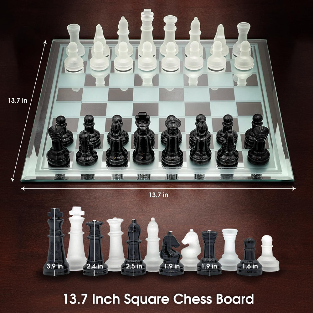 CHH Avant-Garde chess set on table creates a refined centerpiece