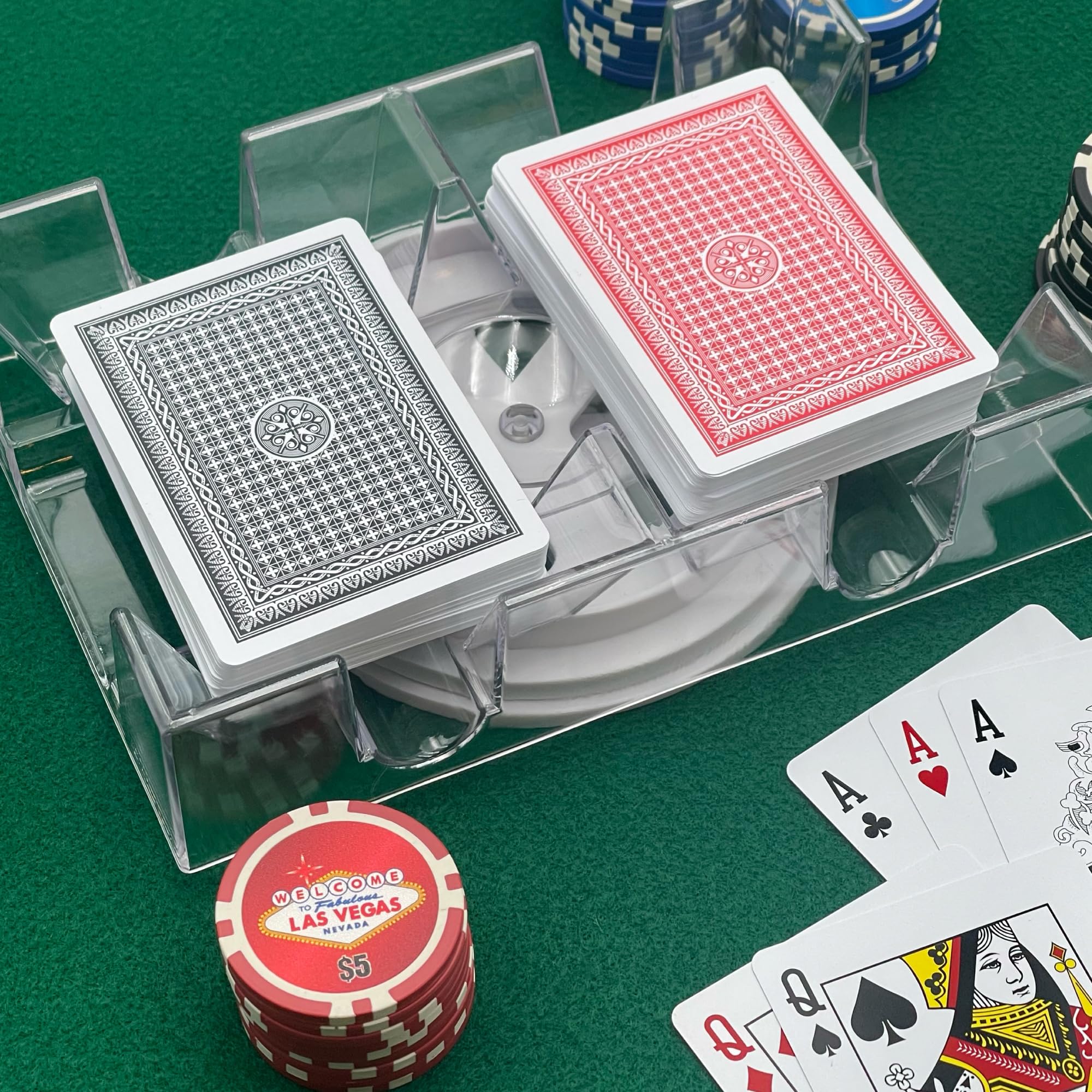 CHH card holder displaying wide and narrow cards clearly
