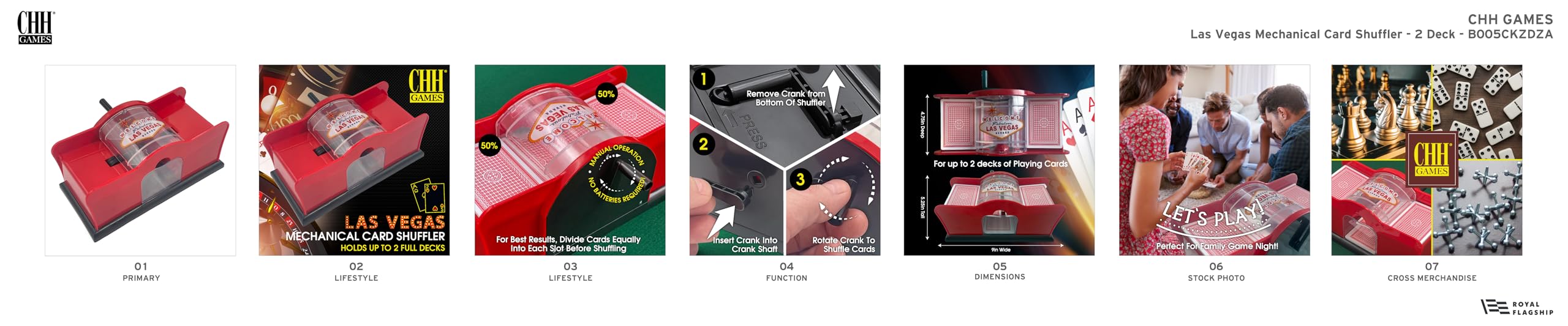 CHH compact card shuffler suitable for home games and gatherings