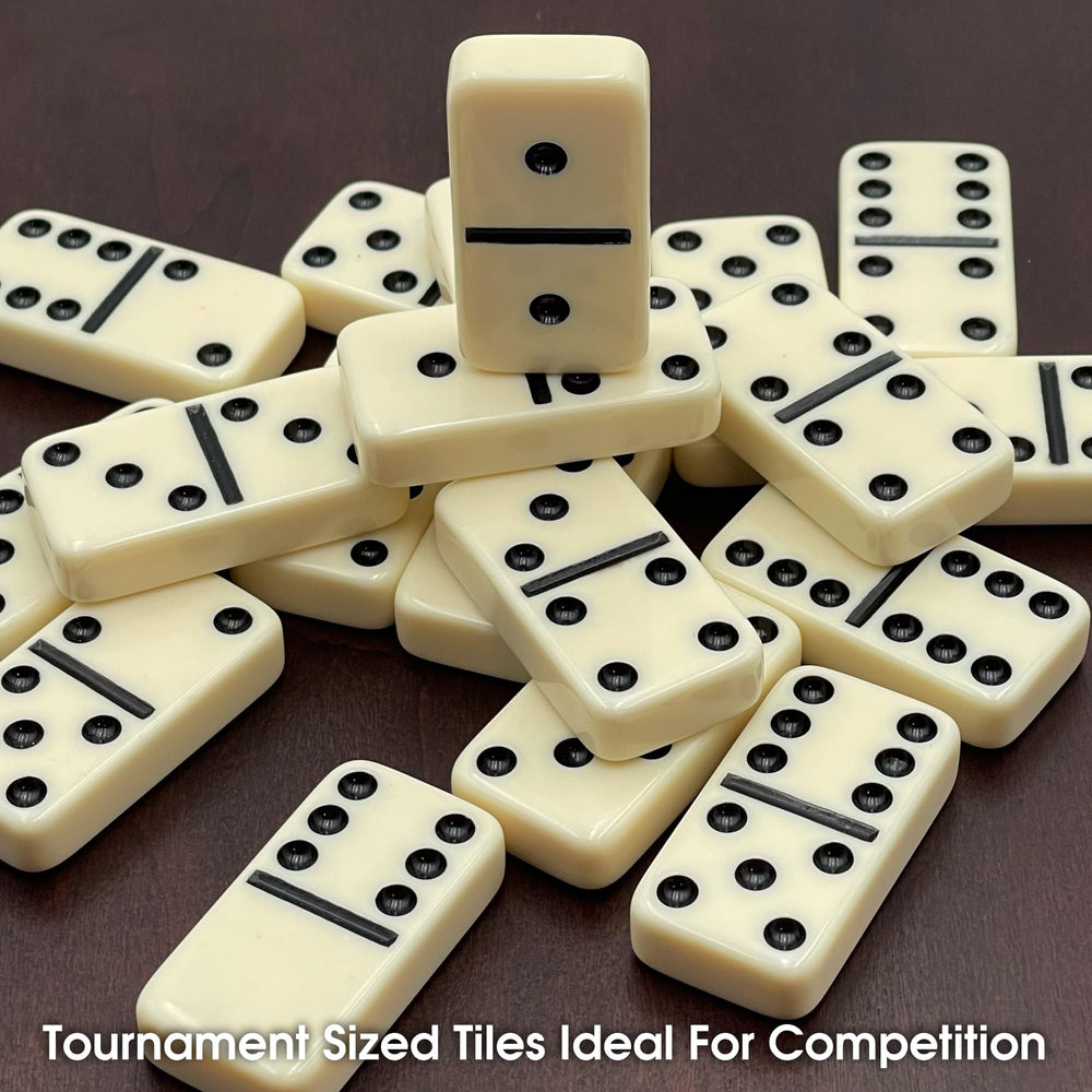 CHH imported premium dominoes in black and cream finish for a stylish collection.