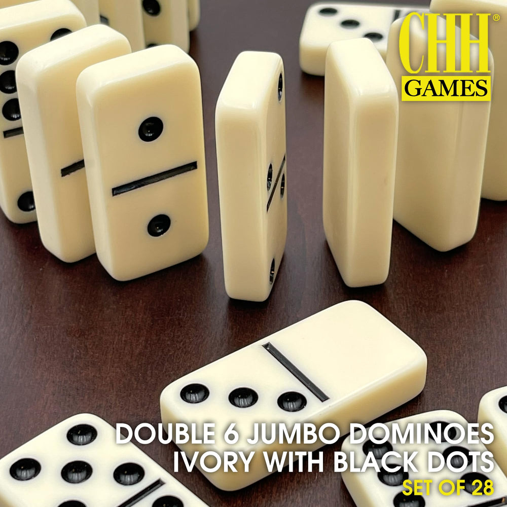 CHH jumbo domino tiles with easy grip designed for comfortable handling at any age.