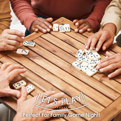 CHH jumbo domino tiles with large faces read clearly for everyone at the table.