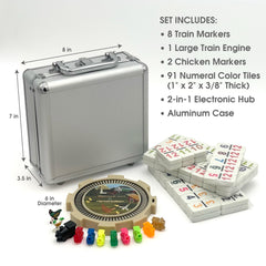 CHH plastic hub keeps domino pieces organized and ready