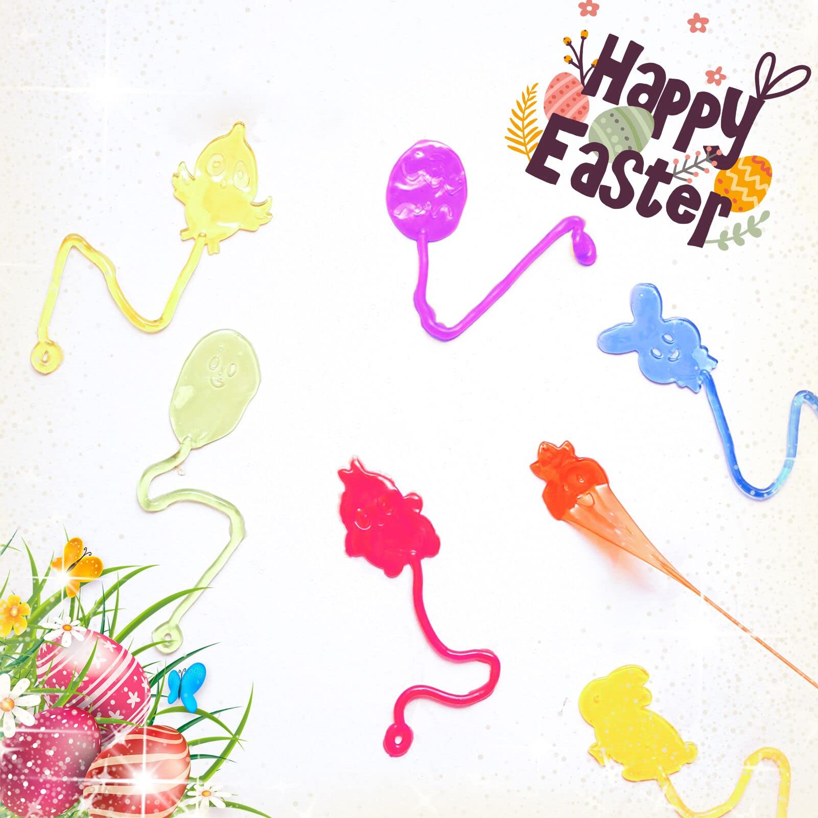 CHHOEAV Easter multi-color sticky hand set, engaging for hands-on play and stress relief.