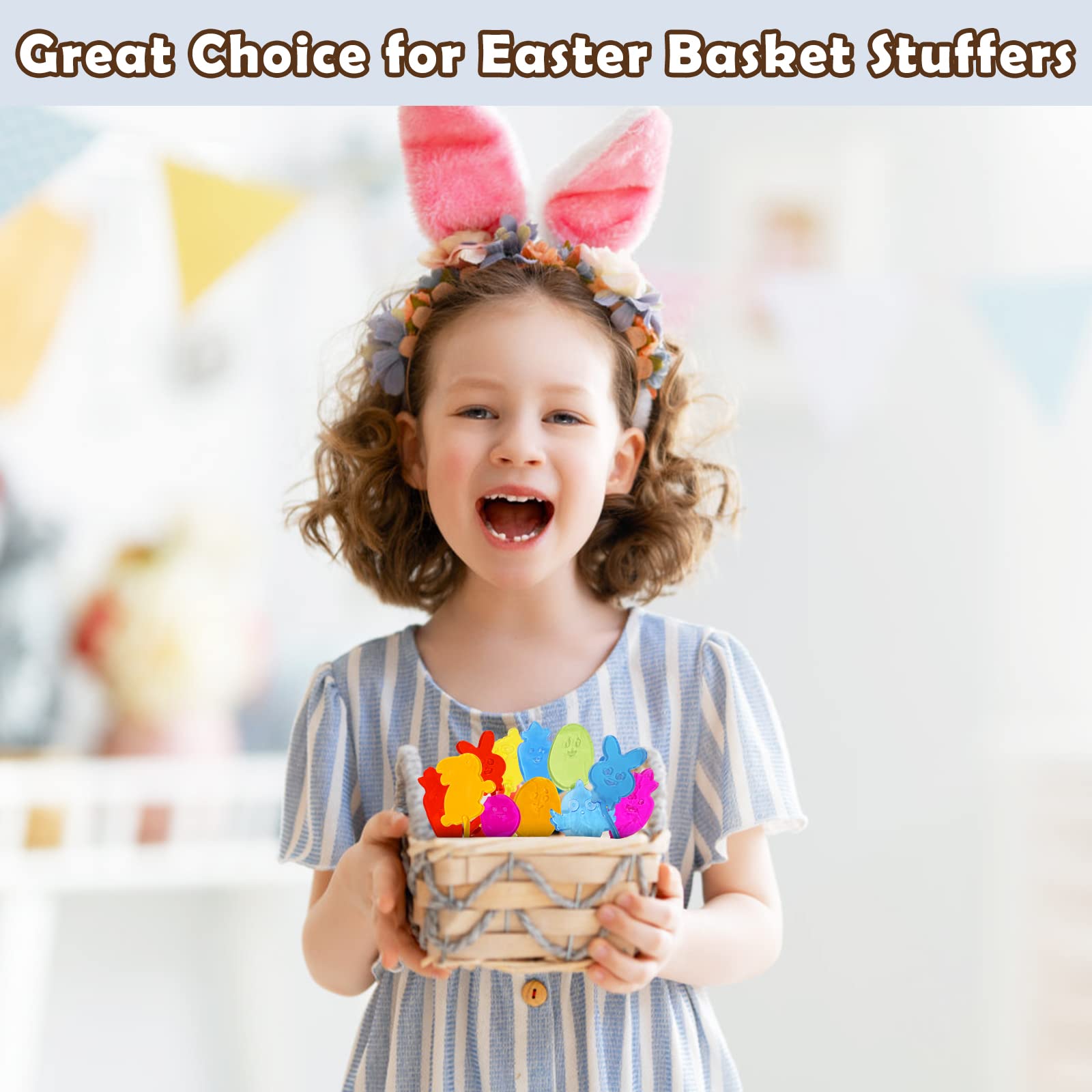 CHHOEAV Easter polka-dots sticky hand, versatile for prize boxes and classroom activities.