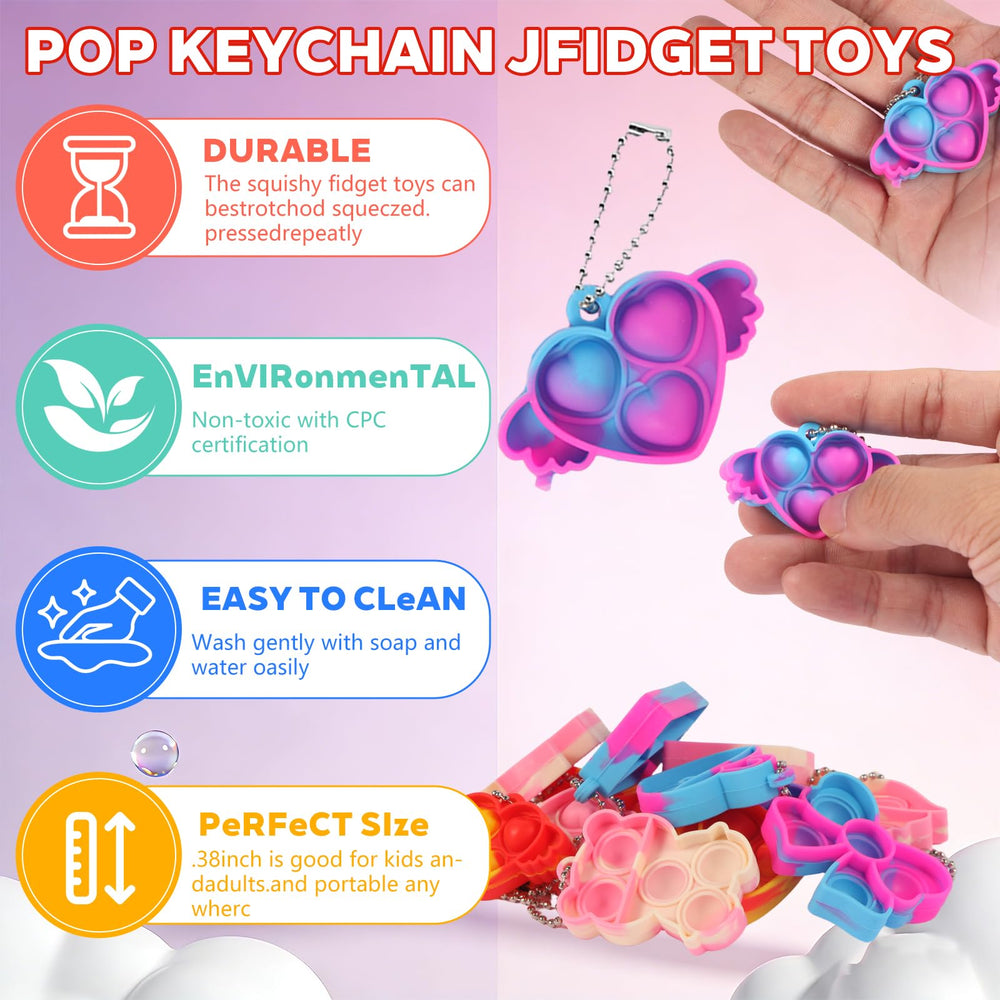 CHHOEAV letter-design pop keychain versatile for student rewards