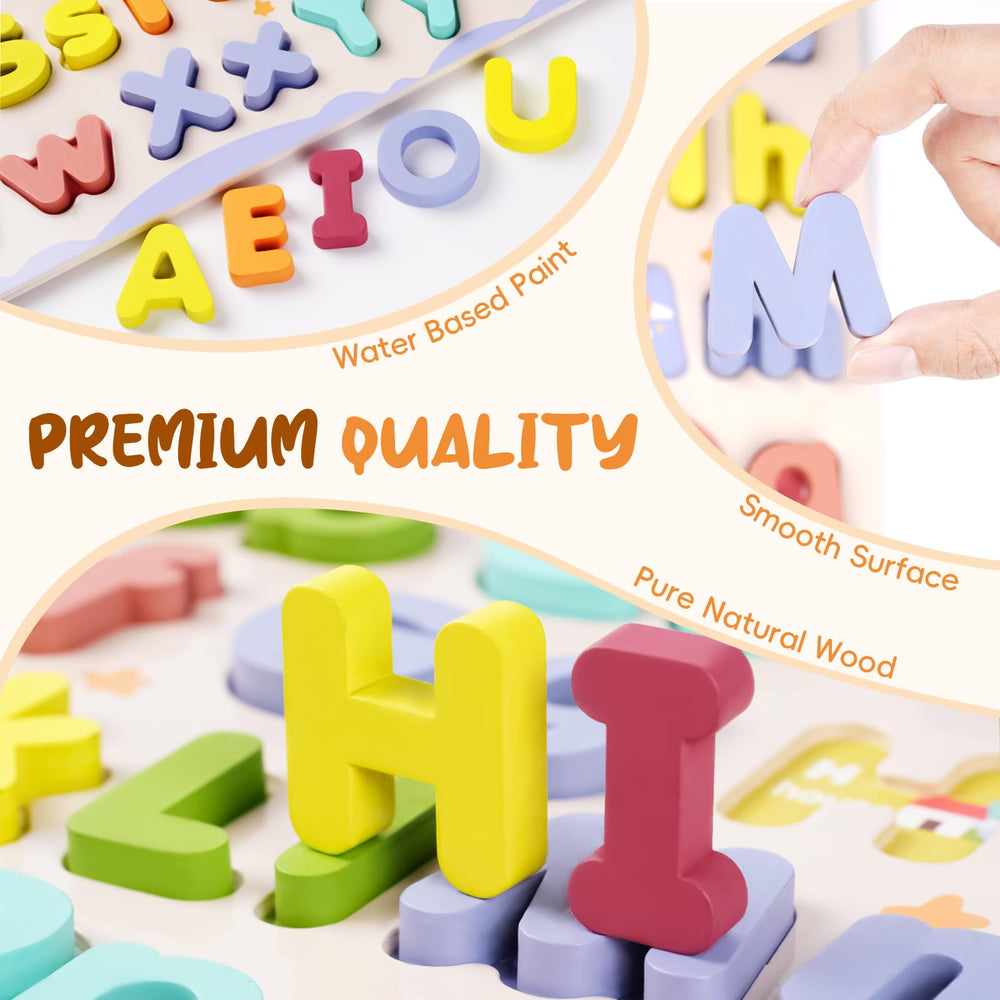 CHHQLZS colorful alphabet pieces boost creativity and independent learning during playtime.