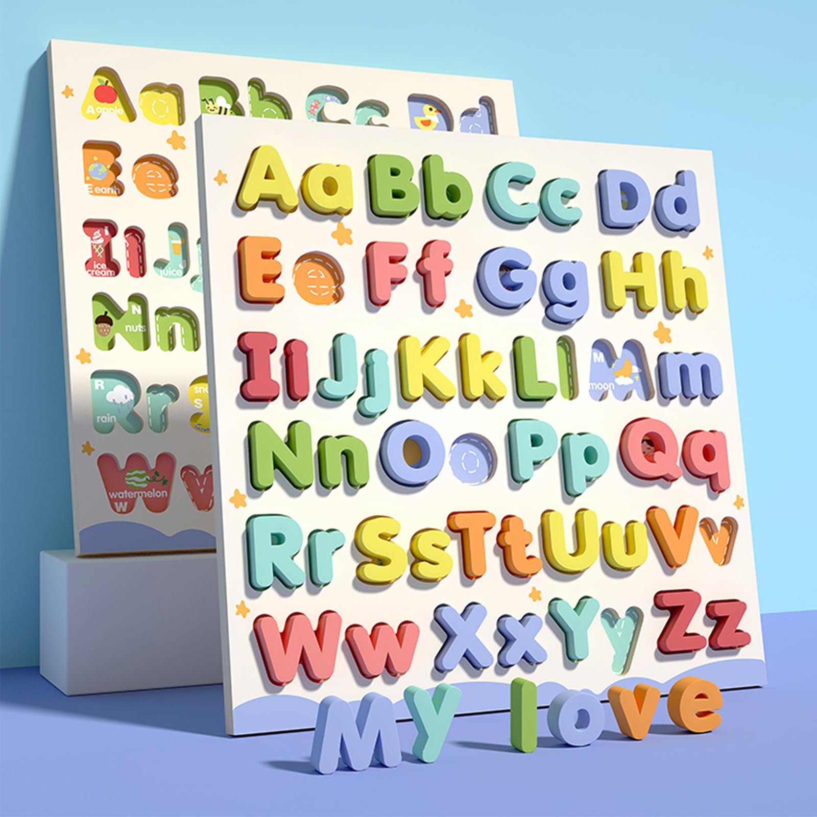 CHHQLZS Alphabet Puzzles make a thoughtful gift for birthdays and holidays.