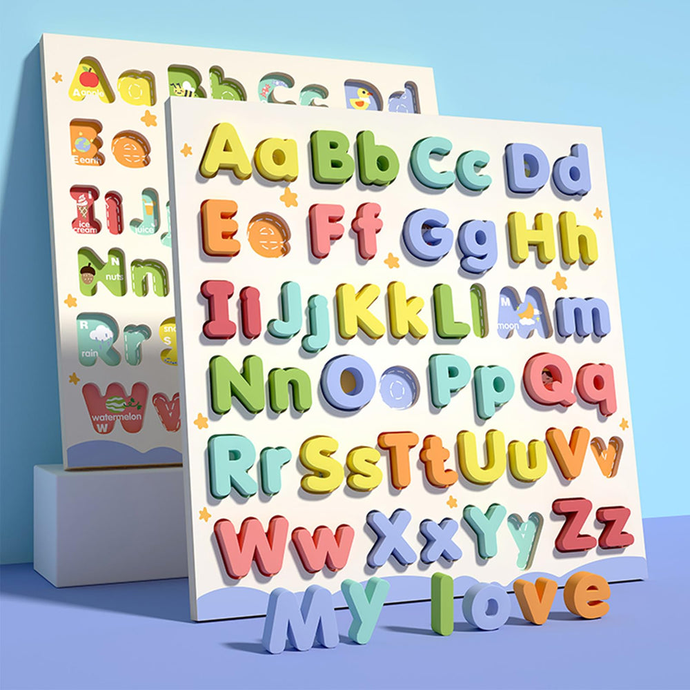 CHHQLZS Alphabet Puzzles make a thoughtful gift for birthdays and holidays.