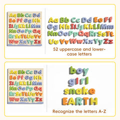 CHHQLZS wooden alphabet puzzle supports screen-free, quiet learning moments.