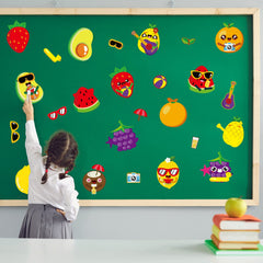 Chiazllta classroom fruit decor ideas for desks and learning spaces.