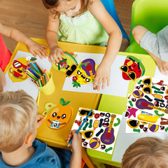 Chiazllta double-sided laminated cards and stickers for durable crafts.