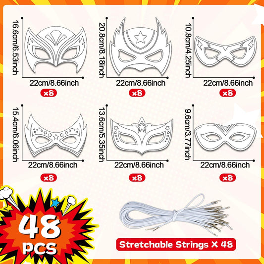Chiazllta hero mask making kit with six designs inspires creativity.