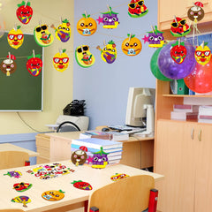 Chiazllta kids summer DIY fruit art for hands-on learning.
