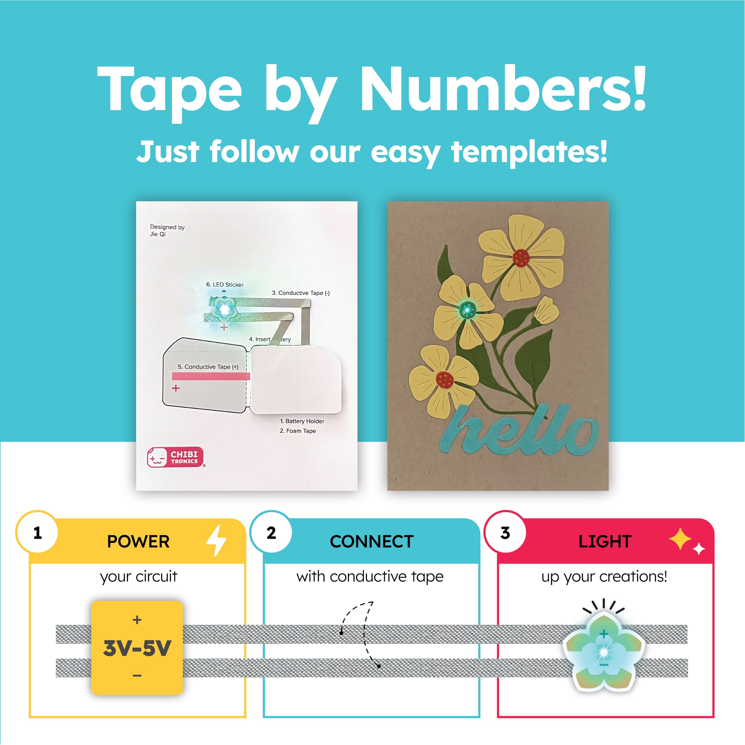 Chibitronics Megapack with 30 stickers showcases total count for projects