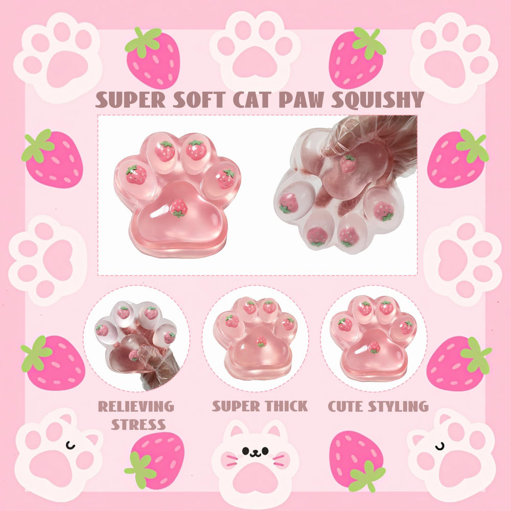 Chicooan desk decor cat paw squishy adds playful vibes.
