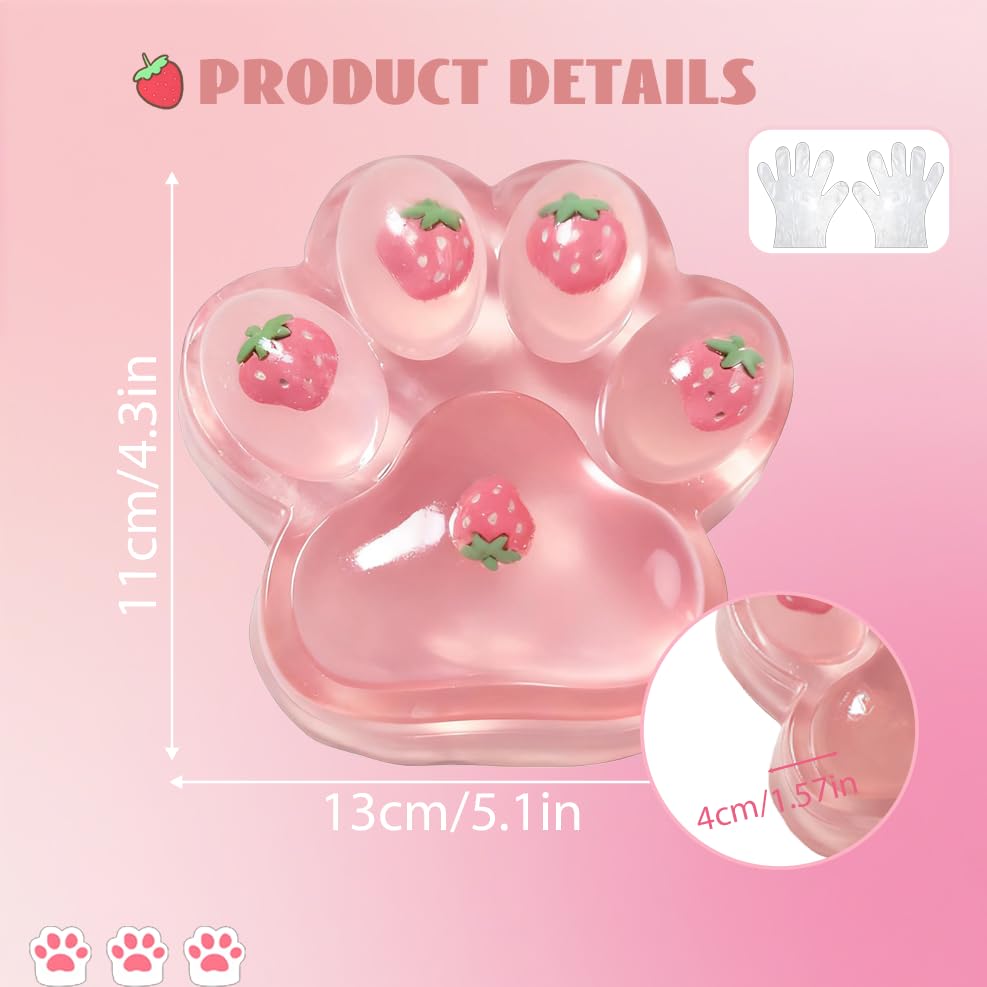 Chicooan large cat paw squishy provides deep pressure for calming hands.