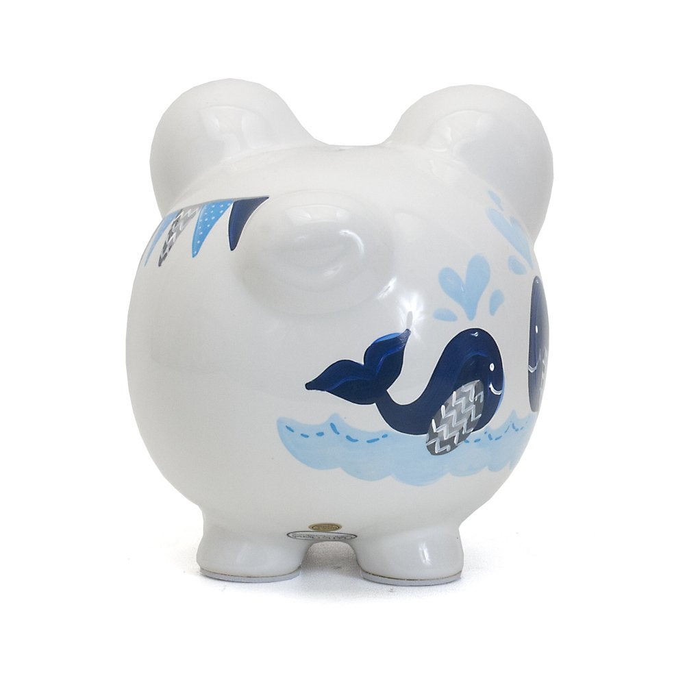 Bottom stopper detail of Child to Cherish Piggy Bank for easy coin retrieval