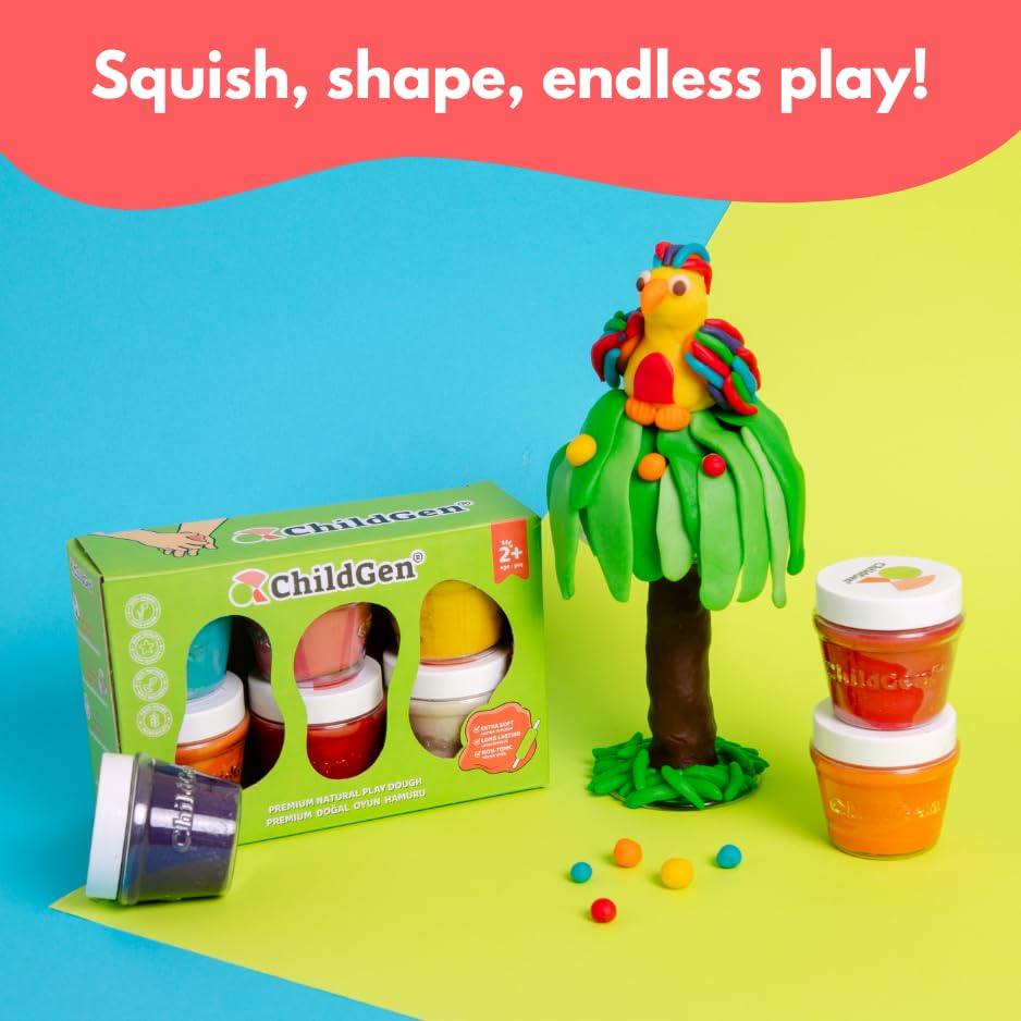Kids engaged in arts and crafts with ChildGen dough encourage creativity.